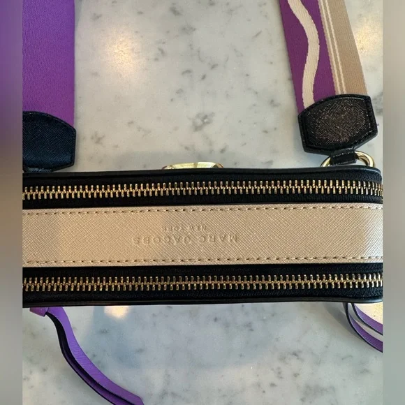 Marc Jacobs Snapshot Camera Bag Authentic white/gray/purple/cream